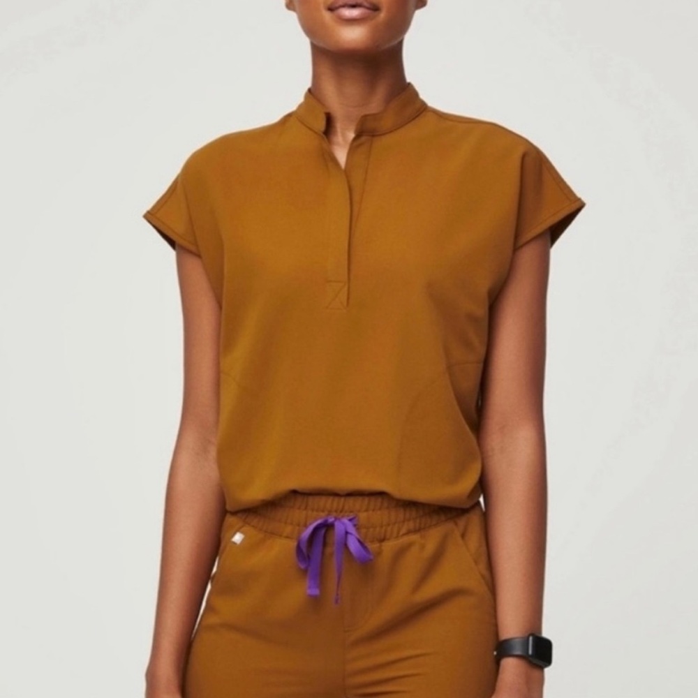 mustard/gold FIGs scrubs XS $75 - brand new